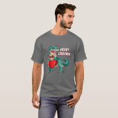 Heart Crusher T Valentijnsdag Dinosaur T Rex Boys T-shirt (Voorkant volledig)