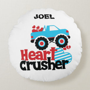 HEART CRUSHER TRUCK PERSONALISEERD SIERKUSSEN! ROND KUSSEN