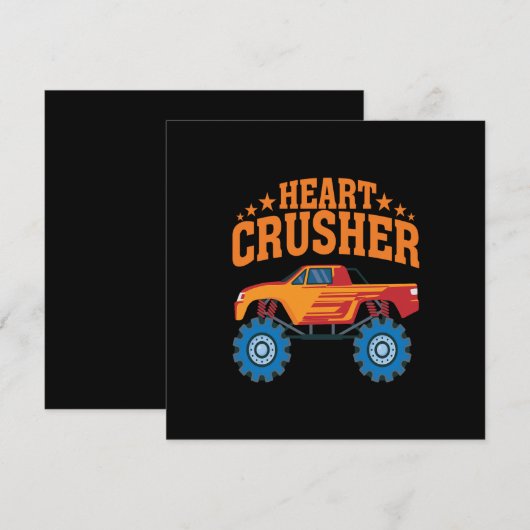 Heart Crusher Valentijn Bedankkaart (Voorkant / Achterkant)