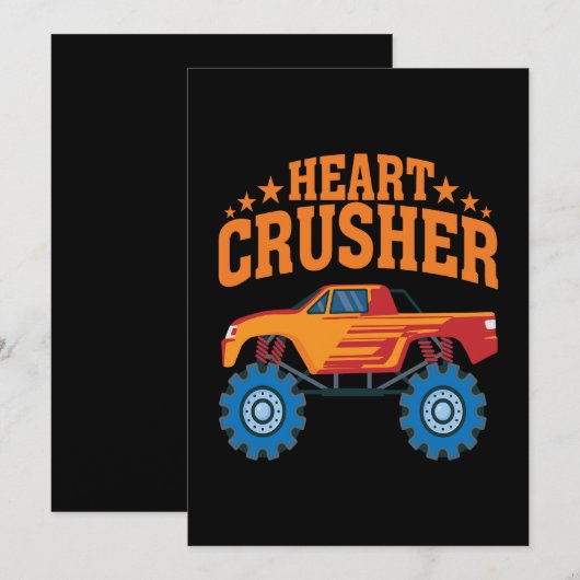 Heart Crusher Valentijn Feestdagenkaart (Voorkant / Achterkant)