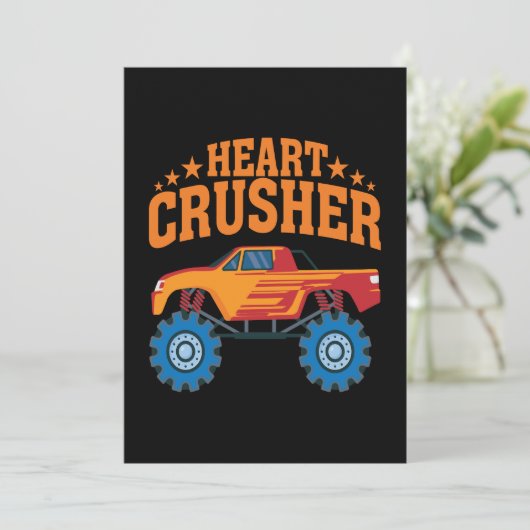 Heart Crusher Valentijn Feestdagenkaart (Staand voorkant)