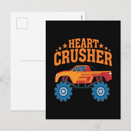 Heart Crusher Valentijn Feestdagenkaart (Voorkant / Achterkant)