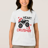 Heart Crusher Valentine's Day  Tri-Blend Shirt (Voorkant)