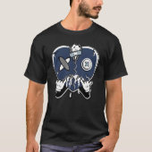 Heart Crying  Midnight Navy 6s Matching T-shirt (Voorkant)