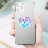 Heart Crystal Sticker (Telefoon)