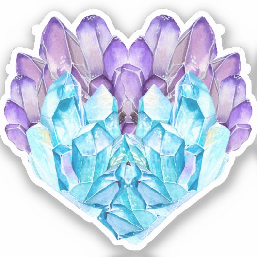Heart Crystal Sticker (Voorkant)
