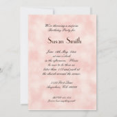 Heart Cupcake Trio 50th Birthday Party Invitation Kaart (Achterkant)