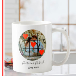 Heart Cute Love Wins Photo Valentijn Koffiemok