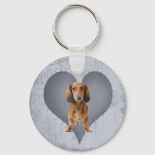 Heart Dachshund Sleutelhanger