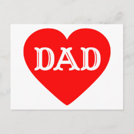 HEART DAD BRIEFKAART
