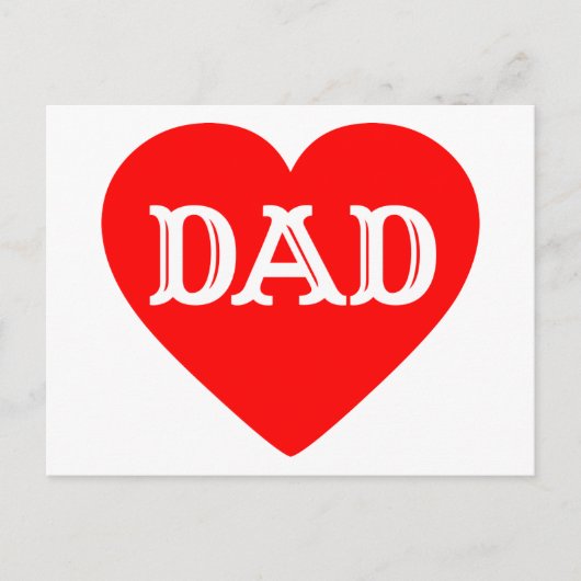 HEART DAD BRIEFKAART (Voorkant)