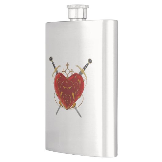 Heart & Daggers Flask Heupfles (Links)