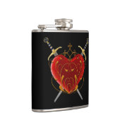 Heart & Daggers Flask Heupfles (Rechts)
