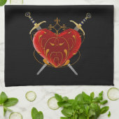 Heart & Daggers Kitchen Towel Theedoek (Gevouwen)