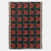 Heart & Daggers Throw Blanket Deken (Voorkant Verticaal)
