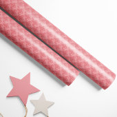 Heart Damask Pink Cadeaupapier