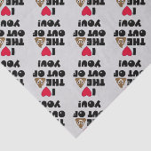 Heart de Poop EMoji Tissuepapier (Detail)