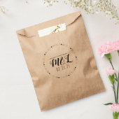 Heart Decorative Circular Wedding Logo Wedding Bedankzakje (Gezegeld)