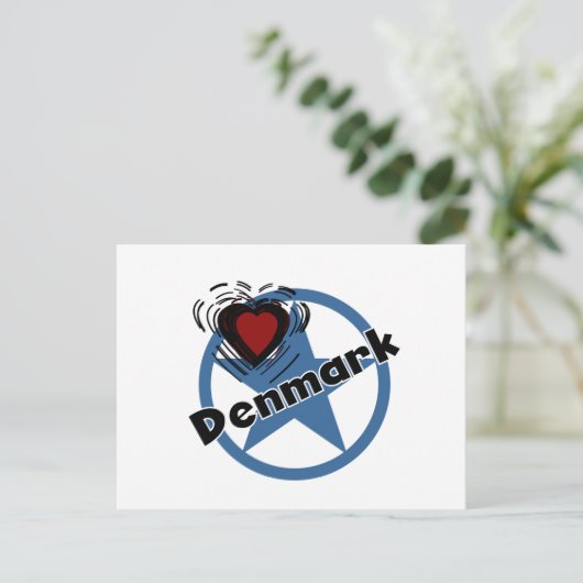 Heart Denmark Briefkaart (Staand voorkant)