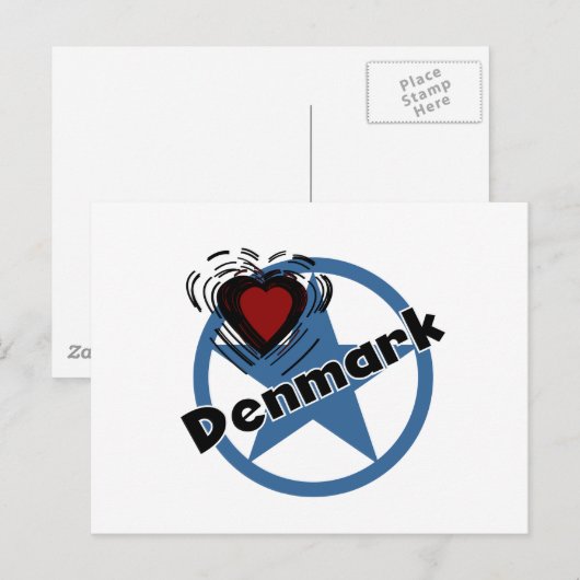 Heart Denmark Briefkaart (Voorkant / Achterkant)