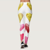 Heart Design All-Over-Print Leggings Stijlvol (Achterkant)