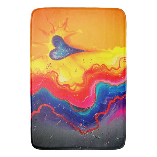 Heart Design Badmat (Voorkant Verticaal)