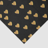 Heart Design Black en Gold Tissuepapier (Detail)