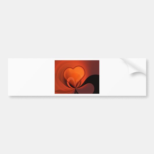 Heart Design Bumpersticker (Voorkant)
