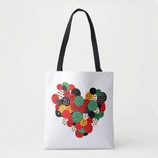 Heart Design Canvas tas: draag liefde overal Tote Bag (Voorkant)