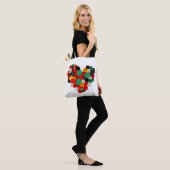 Heart Design Canvas tas: draag liefde overal Tote Bag (Op model)