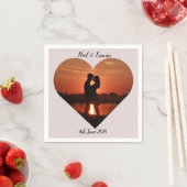Heart Design gepersonaliseerde foto Servetten (Insitu)