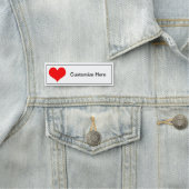 Heart Design Name Tag (In situ)