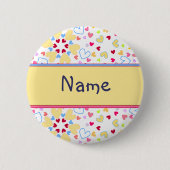 Heart Design Ronde Button 5,7 Cm (Voorkant)