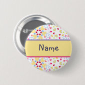 Heart Design Ronde Button 5,7 Cm (Voorkant /achterkant)