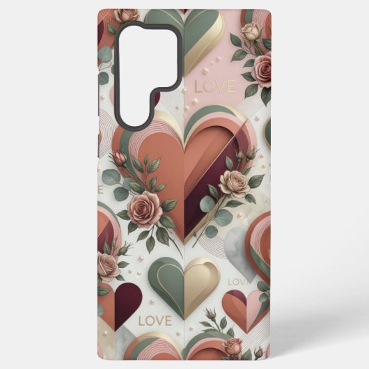 Heart Design Samsung Phone Case Galaxy Hoesje (Achterkant)