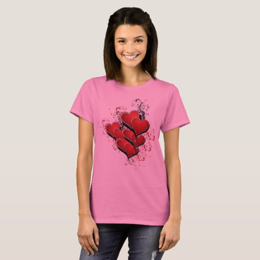 Heart Design T-shirt (Voorkant volledig)