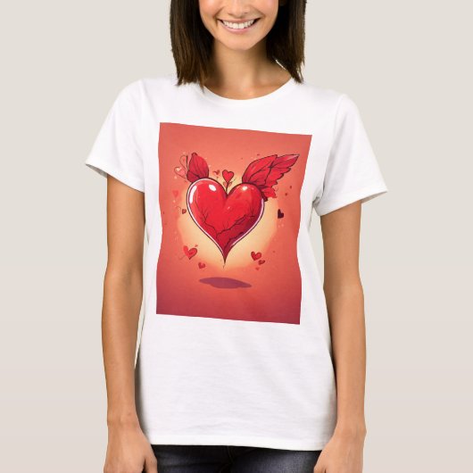 "Heart Design T-Shirt - Stijlvolle en unieke kledi (Voorkant)