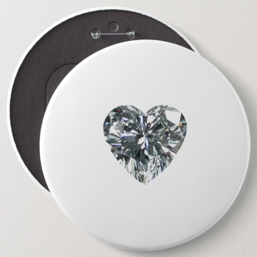 Heart Diamond Button (Voorkant /achterkant)