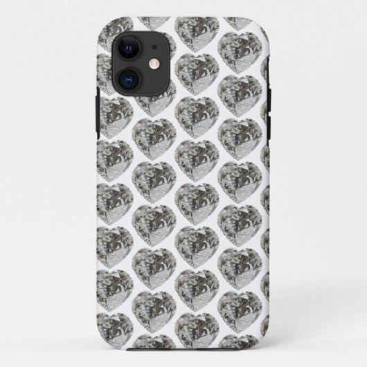 Heart Diamond Case-Mate iPhone Case (Achterkant)