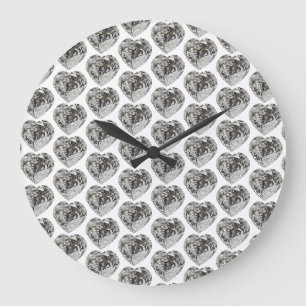 Heart Diamond Grote Klok