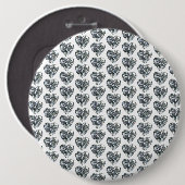 Heart Diamond Pattern-Button Ronde Button 6,0 Cm (Voorkant /achterkant)