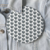 Heart Diamond Pattern-Button Ronde Button 6,0 Cm (In situ)