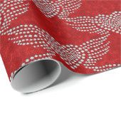 Heart Diamond Silver Angel - Rode Feestdagen voor  Cadeaupapier (Rol Hoek)