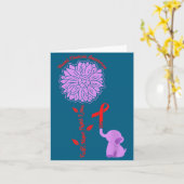 Heart Disease Awareness Faith Hope Fight Love Card Kaart (Gele Bloem)