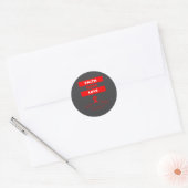 Heart Disease Awareness Faith Hope Love Design  Ronde Sticker (Envelop)