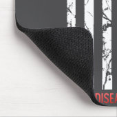 Heart Disease Awareness February Usa Flag Ribbon R Muismat (Hoek)