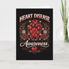 Heart Disease Awareness Feestdagen Kaart