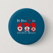 Heart Disease Awareness Gnome Ronde Button 5,7 Cm (Voorkant)