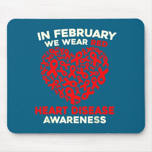 Heart Disease Awareness Go Red In February Health  Muismat (Voorkant)