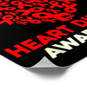 Heart Disease Awareness Go Red In February Health  Poster (Hoek)